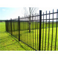 Black Color Steel Picket Fence Panel / Aluminum Fence